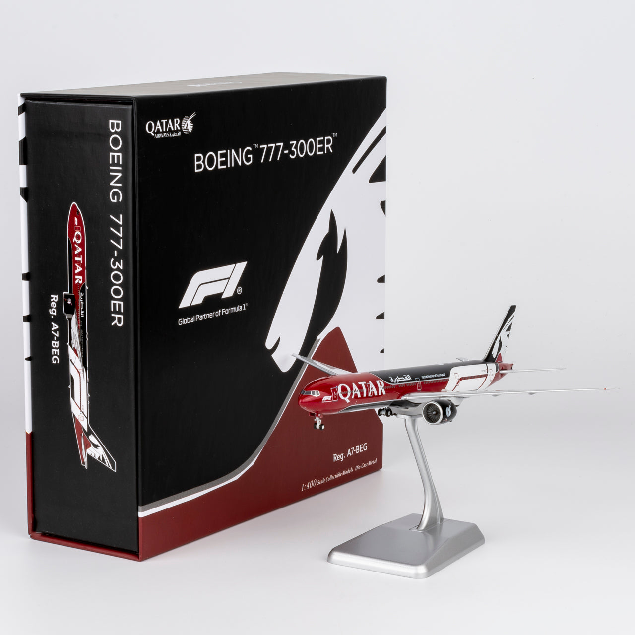 Qatar Airways Boeing 777-300ER "Formula 1" A7-BEG ULTIMATE — cover